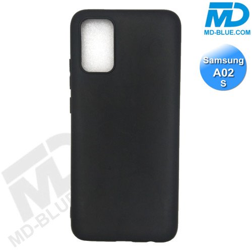 Samsung A02s- Telefoonhoesje - Achterkantje - Silliconen - Zwart