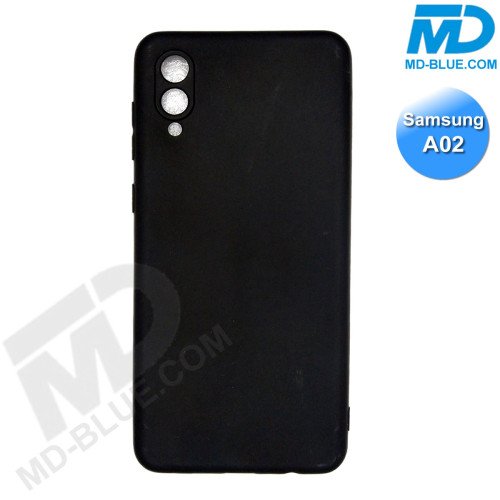 Samsung A02- Telefoonhoesje - Achterkantje - Silliconen - Zwart