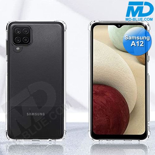 Samsung A12- Telefoonhoesje - Achterkantje - Siliconen - Antishock - Transparant Samsung A12- Telefoonhoesje - Achterkantje - Siliconen - Antishock - Transparant