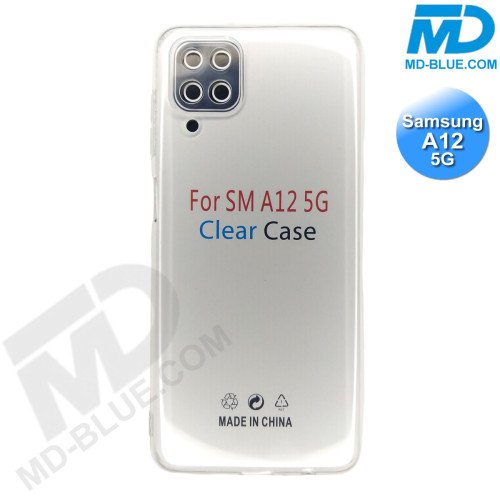 Samsung A12 (5G) - Telefoonhoesje - Achterkantje - Siliconen - Transparant