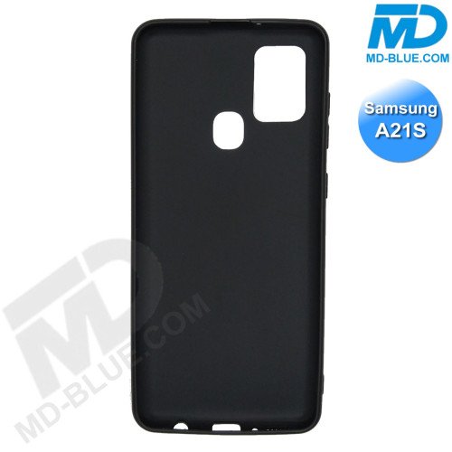 Samsung A21s- Telefoonhoesje - Achterkantje - Silliconen - Zwart Samsung A21s- Telefoonhoesje - Achterkantje - Silliconen - Zwart