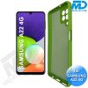 Samsung A22 (4G) - Telefoonhoesje - Achterkantje - Premium Silliconen - Groen