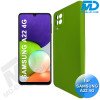 Samsung A22 (4G) - Telefoonhoesje - Achterkantje - Premium Silliconen - Groen