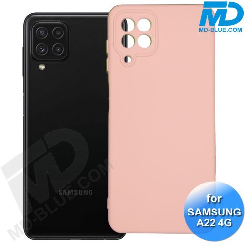 Samsung A22 (4G) - Telefoonhoesje - Achterkantje - Premium Silliconen - Roze Samsung A22 (4G) - Telefoonhoesje - Achterkantje - Premium Silliconen - Roze