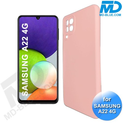 Samsung A22 (4G) - Telefoonhoesje - Achterkantje - Premium Silliconen - Roze Samsung A22 (4G) - Telefoonhoesje - Achterkantje - Premium Silliconen - Roze