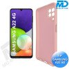 Samsung A22 (4G) - Telefoonhoesje - Achterkantje - Premium Silliconen - Roze