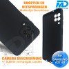 Samsung A22 (4G) - Telefoonhoesje - Achterkantje - Premium Silliconen - Zwart