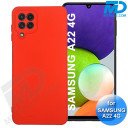 Samsung A22 (4G) - Telefoonhoesje - Achterkantje - Premium Silliconen - Rood