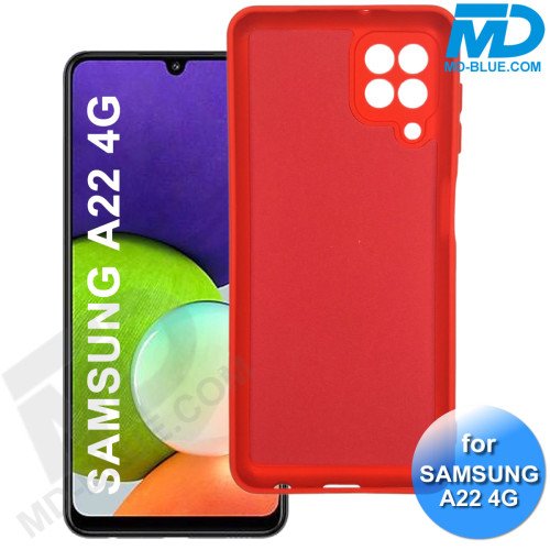 Samsung A22 (4G) - Telefoonhoesje - Achterkantje - Premium Silliconen - Rood Samsung A22 (4G) - Telefoonhoesje - Achterkantje - Premium Silliconen - Rood