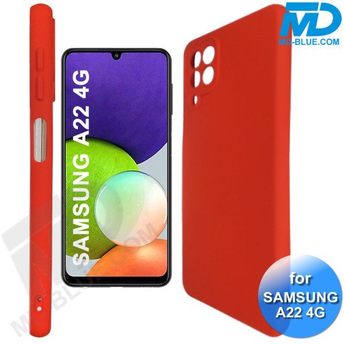 Samsung A22 (4G) - Telefoonhoesje - Achterkantje - Premium Silliconen - Rood Samsung A22 (4G) - Telefoonhoesje - Achterkantje - Premium Silliconen - Rood