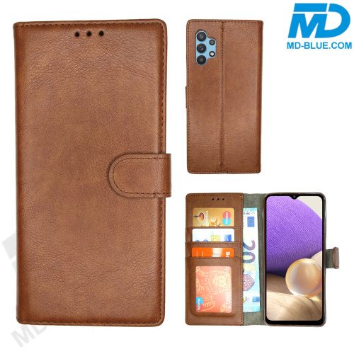 Samsung A03s Telefoonhoesje - Book Case - Kaarthouder met Magneetsluiting - Bruin