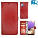 Samsung A14 Book Case Telefoonhoesje - Portemonnee  - Kaarthouder & Magneetsluiting - Rood