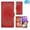 Samsung A14 Book Case Telefoonhoesje - Portemonnee  - Kaarthouder & Magneetsluiting - Rood