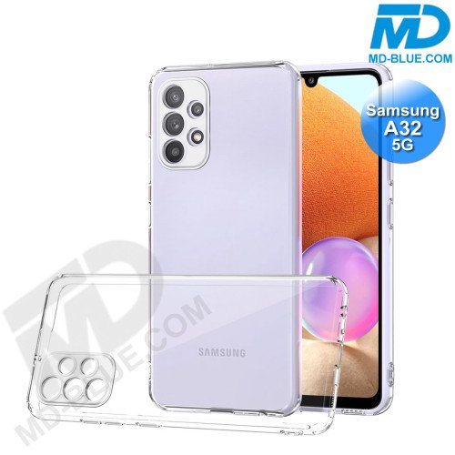 Samsung A32 (5G) - Telefoonhoesje - Achterkantje - Siliconen - Transparant