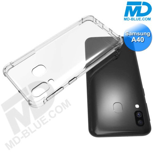Samsung A40 - Telefoonhoesje - Achterkantje - Siliconen - Antishock - Transparant Samsung A40 - Telefoonhoesje - Achterkantje - Siliconen - Antishock - Transparant