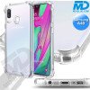 Samsung A40 - Telefoonhoesje - Achterkantje - Siliconen - Antishock - Transparant