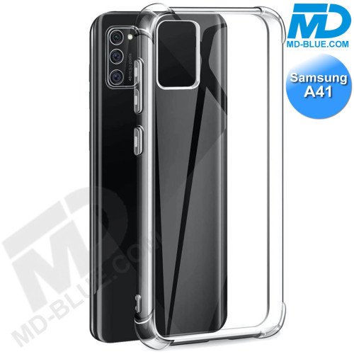 Samsung A41 - Telefoonhoesje - Achterkantje - Siliconen - Antishock - Transparant Samsung A41 - Telefoonhoesje - Achterkantje - Siliconen - Antishock - Transparant