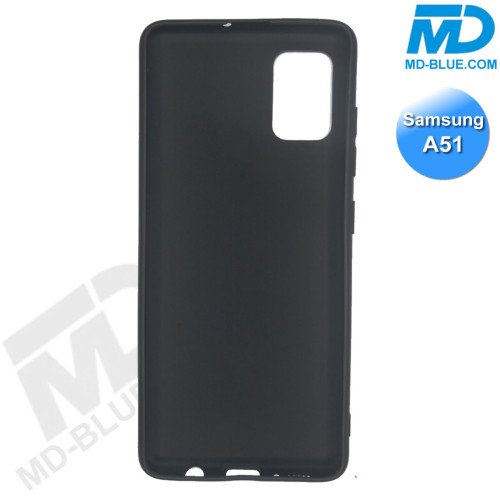 Samsung A51- Telefoonhoesje - Achterkantje - Silliconen - Zwart Samsung A51- Telefoonhoesje - Achterkantje - Silliconen - Zwart
