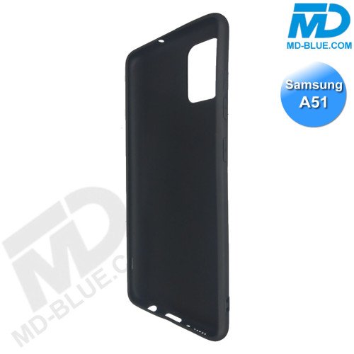 Samsung A51- Telefoonhoesje - Achterkantje - Silliconen - Zwart Samsung A51- Telefoonhoesje - Achterkantje - Silliconen - Zwart