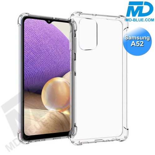 Samsung A52 / A52s - Telefoonhoesje - Achterkantje - Siliconen - Antishock - Transparant