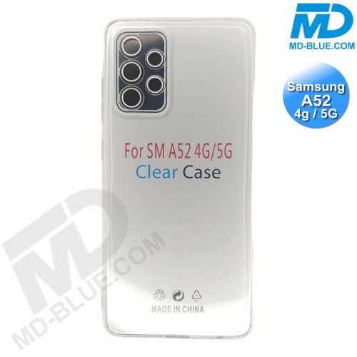 Samsung A52 - Telefoonhoesje - Achterkantje - Siliconen - Transparant Samsung A52 - Telefoonhoesje - Achterkantje - Siliconen - Transparant