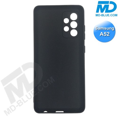 Samsung A52- Telefoonhoesje - Achterkantje - Silliconen - Zwart Samsung A52- Telefoonhoesje - Achterkantje - Silliconen - Zwart