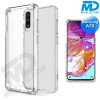Samsung A70 - Telefoonhoesje - Achterkantje - Siliconen - Antishock - Transparant