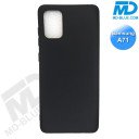 Samsung A71- Telefoonhoesje - Achterkantje - Silliconen - Zwart