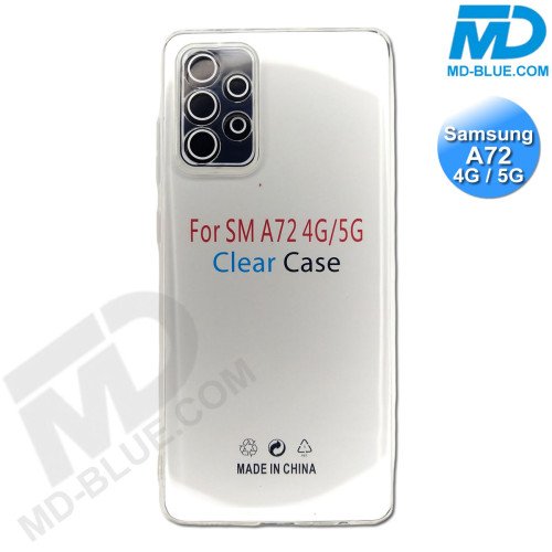 Samsung A72 - Telefoonhoesje - Achterkantje - Siliconen - Transparant Samsung A72 - Telefoonhoesje - Achterkantje - Siliconen - Transparant