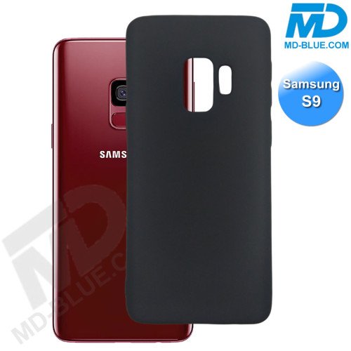 Samsung S9 - Telefoonhoesje - Achterkantje - Silliconen - Zwart Samsung S9 - Telefoonhoesje - Achterkantje - Silliconen - Zwart