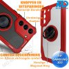 Samsung S22 Telefoonhoesje - Back Cover - Antishock - Rood Transparant Samsung S22 Telefoonhoesje - Back Cover - Antishock - Rood Transparant