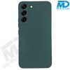 Samsung S22 - Telefoonhoesje - Achterkantje - Silliconen - Leger Groen