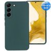Samsung S22 - Telefoonhoesje - Achterkantje - Silliconen - Leger Groen