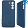 Samsung S22 - Telefoonhoesje - Achterkantje - Silliconen - Donker Blauw