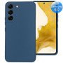 Samsung S22 - Telefoonhoesje - Achterkantje - Silliconen - Donker Blauw