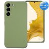Samsung S22 - Telefoonhoesje - Achterkantje - Silliconen - Lime Groen