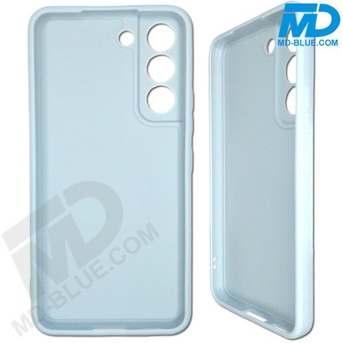 Samsung S22 - Telefoonhoesje - Achterkantje - Silliconen - Metaal Blauw Samsung S22 - Telefoonhoesje - Achterkantje - Silliconen - Metaal Blauw