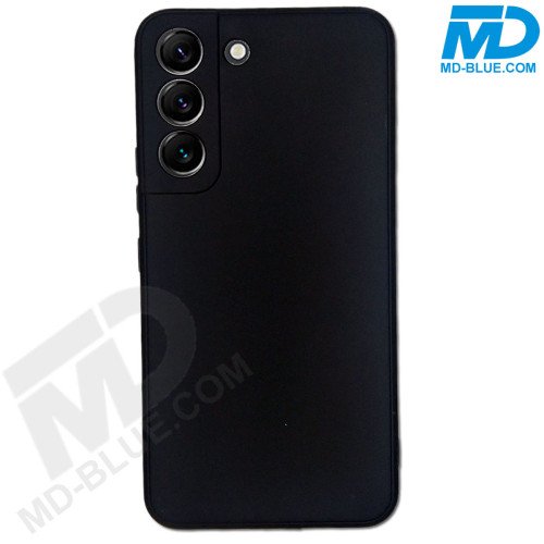 Samsung S22 - Telefoonhoesje - Achterkantje - Silliconen - Zwart