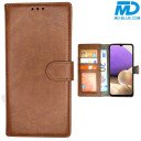 Samsung Galaxy A21s Telefoonhoesje - Book Case - Kaarthouder met Magneetsluiting - Bruin