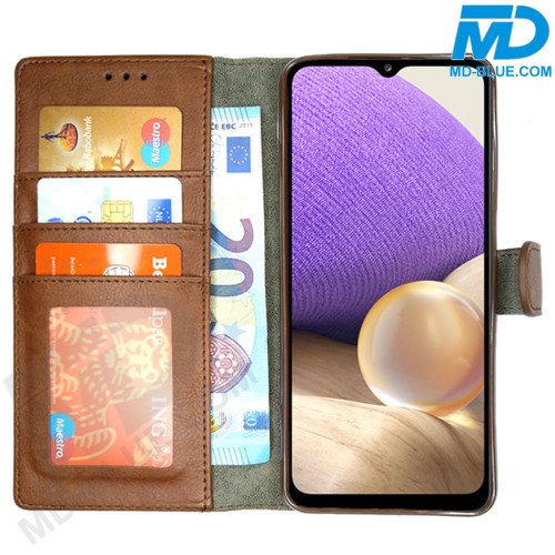 iPhone 12 Book Case Telefoonhoesje - Portemonnee  - Kaarthouder & Magneetsluiting - Bruin