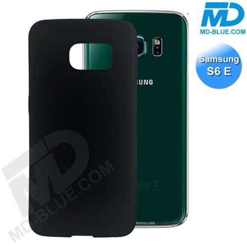 Samsung S6 Edge - Telefoonhoesje - Achterkantje - Silliconen - Zwart Samsung S6 Edge - Telefoonhoesje - Achterkantje - Silliconen - Zwart