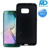 Samsung S6 Edge - Telefoonhoesje - Achterkantje - Silliconen - Zwart Samsung S6 Edge - Telefoonhoesje - Achterkantje - Silliconen - Zwart