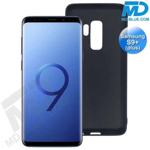 Samsung S9 plus - Telefoonhoesje - Achterkantje - Silliconen - Zwart