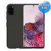 Samsung S20 - Telefoonhoesje - Achterkantje - Silliconen - Zwart