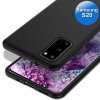 Samsung S20 - Telefoonhoesje - Achterkantje - Silliconen - Zwart