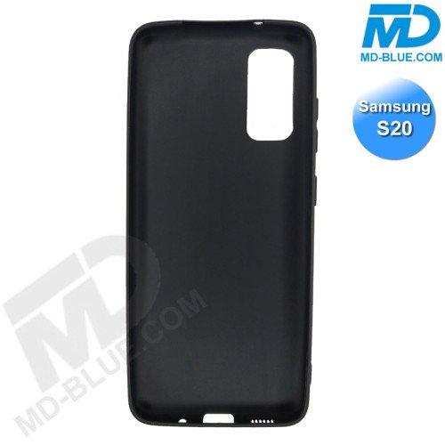 Samsung S20 - Telefoonhoesje - Achterkantje - Silliconen - Zwart Samsung S20 - Telefoonhoesje - Achterkantje - Silliconen - Zwart