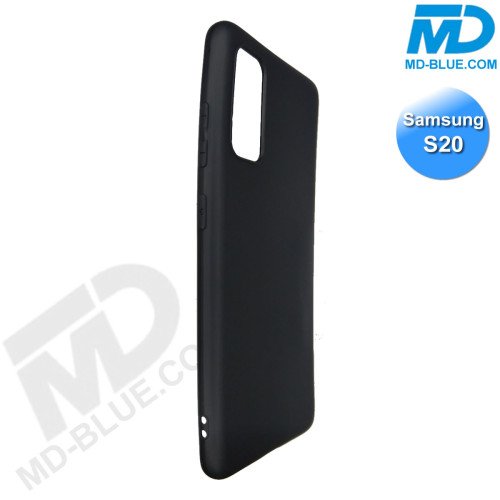 Samsung S20 - Telefoonhoesje - Achterkantje - Silliconen - Zwart Samsung S20 - Telefoonhoesje - Achterkantje - Silliconen - Zwart