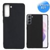Samsung S21 - Telefoonhoesje - Achterkantje - Silliconen - Zwart Samsung S21 - Telefoonhoesje - Achterkantje - Silliconen - Zwart