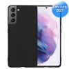 Samsung S21 - Telefoonhoesje - Achterkantje - Silliconen - Zwart Samsung S21 - Telefoonhoesje - Achterkantje - Silliconen - Zwart