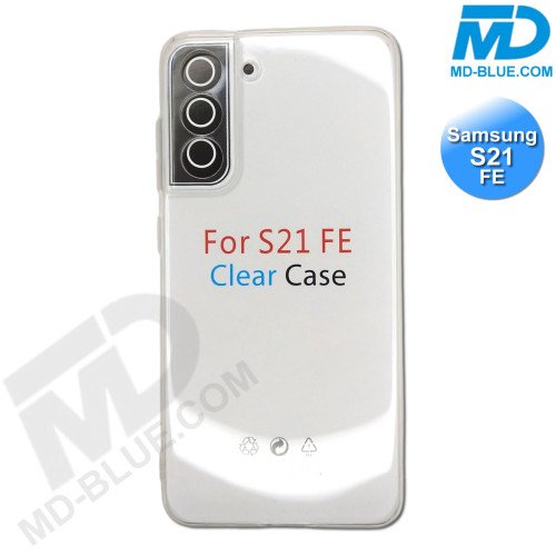 Samsung S21fe - Telefoonhoesje - Achterkantje - Siliconen - Transparant